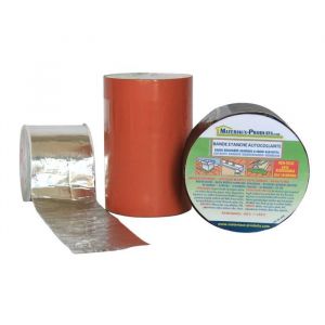 Matpro Bande etanche autocollante Butyl &agrave; froid - 10 m x 20 cm Rouge Tuile