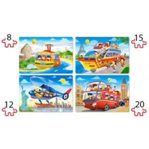 Castorland Puzzle Pièces XXL - Travel The World