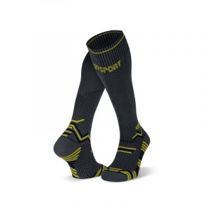 BV Sport Trail Compression - Chaussettes de compression Grey Yellow S