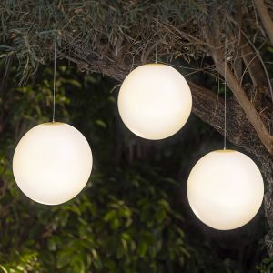 PIANETA 35 Lampe suspendue avec lumière LED chaude et batterie rechargeable. Fabriquée en Espagne