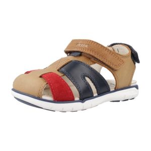 Geox B&eacute;b&eacute; gar&ccedil;on B Sandal Delhi Boy A, Whisky/Red, 24 EU