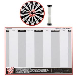 Jeu du Baccalaur&eacute;at avec 50 feuilles + 1 roulette et 1 sablier inclus - - ALTOBUY