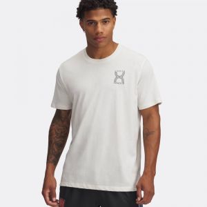 Under Armour Run 96 Shortsleeve Maillot De Course Hommes - Blanc, Taille XL
