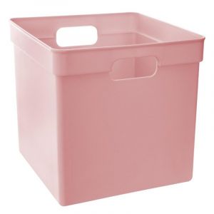 Image de Vertbaudet Boite de Rangement "Cube" 29cm Rose