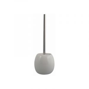 MSV Brosse Wc avec support Ceramique JAVA Blanc