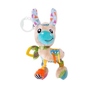 Playgro Peluche d'activit&eacute;s sensorielles &agrave; suspendre Lupe le lama - Multicolore