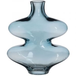 BigBuy Home Vase Bleu Cristal 18 x 7,5 x 21,5 cm