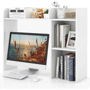 Organiseur de bureau avec plusieurs tablettes blanc 94 x 25 x 74 cm