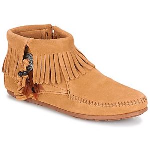 Minnetonka Boots CONCHO FEATHER SIDE ZIP BOOT Marron - Taille 36,37