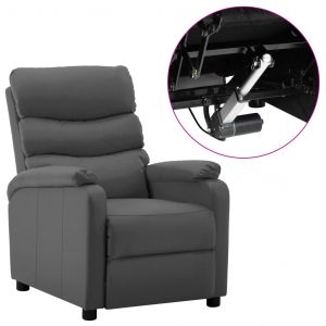 VidaXL Fauteuil inclinable électrique Gris Similicuir. Produit Neuf ! Garantie 0 ans !