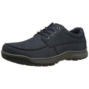 Hush Puppies Tucker Mocassins Chaussures Casual De Ville Mousse À Mémoire Hommes Nubuck Marine 46