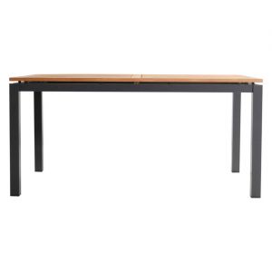 Hartman Table de jardin PRIMAVERA - Aluminium et Eucalyptus - L 220 x P 100 x H 74 cm - Gris