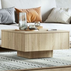 Furniture Limited - Table basse chêne sonoma 60x60x31,5 cm bois