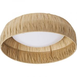 Osram Decor Plafonnier d&eacute;coratif avec abat-jour en bambou, 300 mm, 12 w, 400 lm, 3000 k, blanc chaud 830, IP20, marron, led non interchangeable