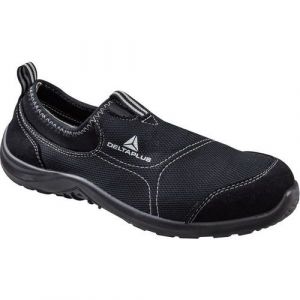 Delta Plus CHAUSSURES BASSES POLYESTER COTON S1P SRC MIAMI NOIR -MIAMISPNO0-taille-37 - Noir/Gris