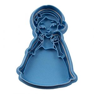 Cuticuter Blanche-Neige Chibi Princesse Moule de Biscuit, Bleu, 8 x 7 x 1.5 cm