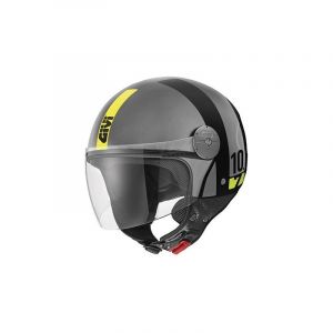 Image de Givi Casque jet 10.7 Mini-J Concept noir/gris/jaune mat- M