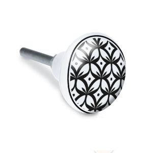 United Labels Bouton de meuble Graphique noir vendu à l'unité