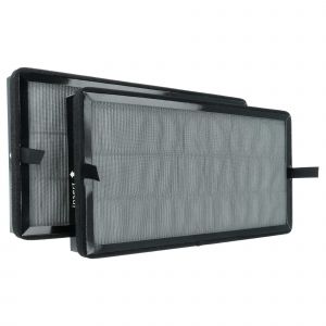 Vhbw 2x Filtre &agrave; charbon actif compatible avec K&auml;rcher AF 30 purificateur d'air - Filtre &agrave; air HEPA 13 noir