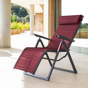 Hesperide Chaise longue Decima bordeaux - Bordeaux