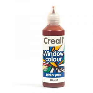 Peinture repositionnable pour vitres Creall Gl 80 ml marron Creall