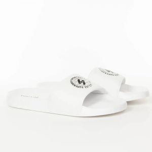 Superdry Claquette Logo ring Homme Blanc