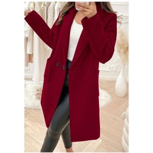 Kebello Manteau Manteau Crois&eacute; Bordeaux F
