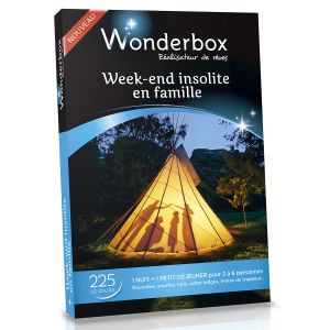 Wonderbox Week-end insolite en famille - Coffret cadeau 225 s&eacute;jours