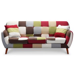 Canapé 3 Places Bollywood En tissu Style Scandinave