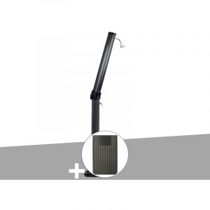 Ubbink Douche solaire 23 L Solaris Xtra + Plancher solaire Anthracite