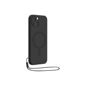 Bigben Coque CONNECTED iPhone 14 MagSafe silicone noir