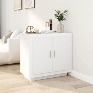 Image de VidaXL Buffet Blanc 80x40x75 cm Bois d'ingénierie