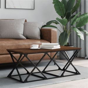 VidaXL Table basse chêne marron 100x49x40 cm bois d'ingénierie