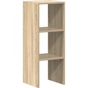 VidaXL Biblioth&egrave;que Empilable Ch&ecirc;ne Sonoma 30x30x80 Cm Bois Ing&eacute;nierie