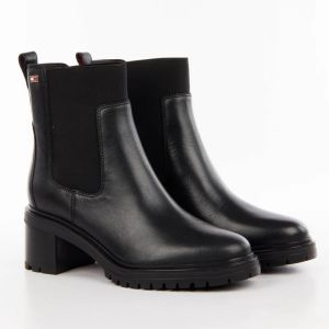 Tommy Hilfiger Bottine Tommy Hilfilger Chelsea Femme Marron