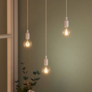 Osram Suspension VINTAGE 1906 BELL, blanche, plastique, Ø 9 cm