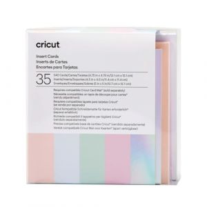 Cricut Insert Cards | Princesse 12,1 cm (Taille 35 Pack | pour Une Utilisation avec Le Tapis de Carte, Argent, 12,1cm x 12,1cm Size S40), Set de 35 Pi&egrave;ces