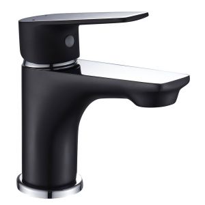 Rousseau Mitigeur pour lavabo Oolong - Chrome et noir