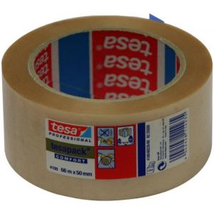 Tesa Ruban adhésif PVC 66 m x 50 mm transparent - Lot de 6