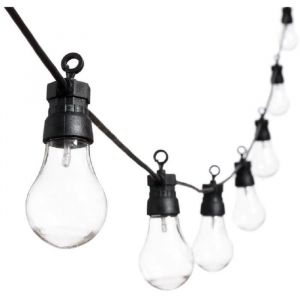 Lotti Guirlande lumineuse guinguette d'été Party Light - 12,20 m - 30 ampoules A50 - Ø 50 x H 12 cm - Blanc chaud