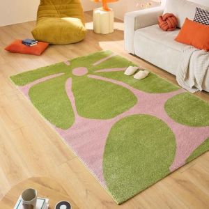 Nazar Rugs - Tapis GROOVY 385 vert - 160x230 cm