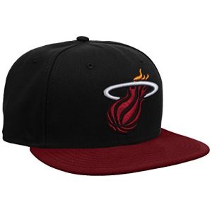 Image de A New Era Nba Basic Miami Heat casquette noir bordeaux 7 1/4