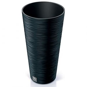Prosperplast - Pot de fleurs rond avec reserve d´eau 15 l anthracite - furu