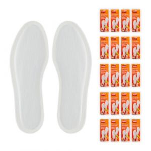 Relaxdays Patch Chauffant, 20 Paires, Taille S, pour Chaussures, Pieds Chauds Pendant 8 h, autochauffant, Blanc