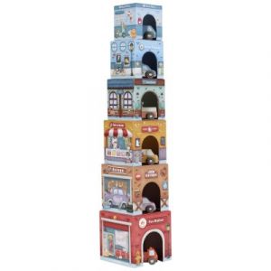 Little dutch Blocs à Empiler avec Voitures