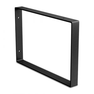 Amig - &Eacute;querre Rectangulaire Unitaire pour &Eacute;tag&egrave;res Industrielles - 211 x 311 x 30 mm - Acier Noir Mat - Support Murale pour &Eacute;tag&egrave;re - Design Fonctionnel et R&eacute;sistant - Id&eacute;al pour &Eacute;tag&egrave;res Murales