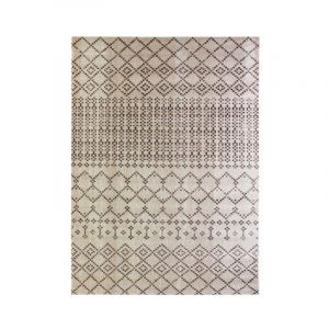Thedecofactory Mon Beau Tapis BROCANTE - Tapis pour intérieur-extérieur motif berbère sable 120x170
