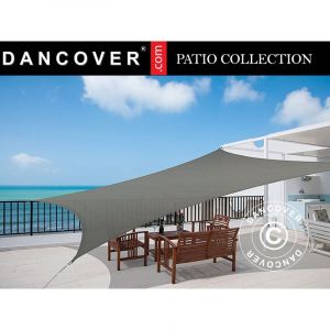 Image de Dancover - Voile d'ombrage 3,6x3,6m, Carré, Anthracite