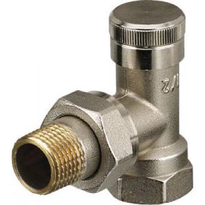 Danfoss 003L0143 - Coude de réglage équerre RLV 15 nickelé pour radiateur 15x21