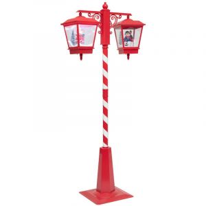 Décoration L ineuse "2 Lanternes" 188cm Rouge & Blanc Prix